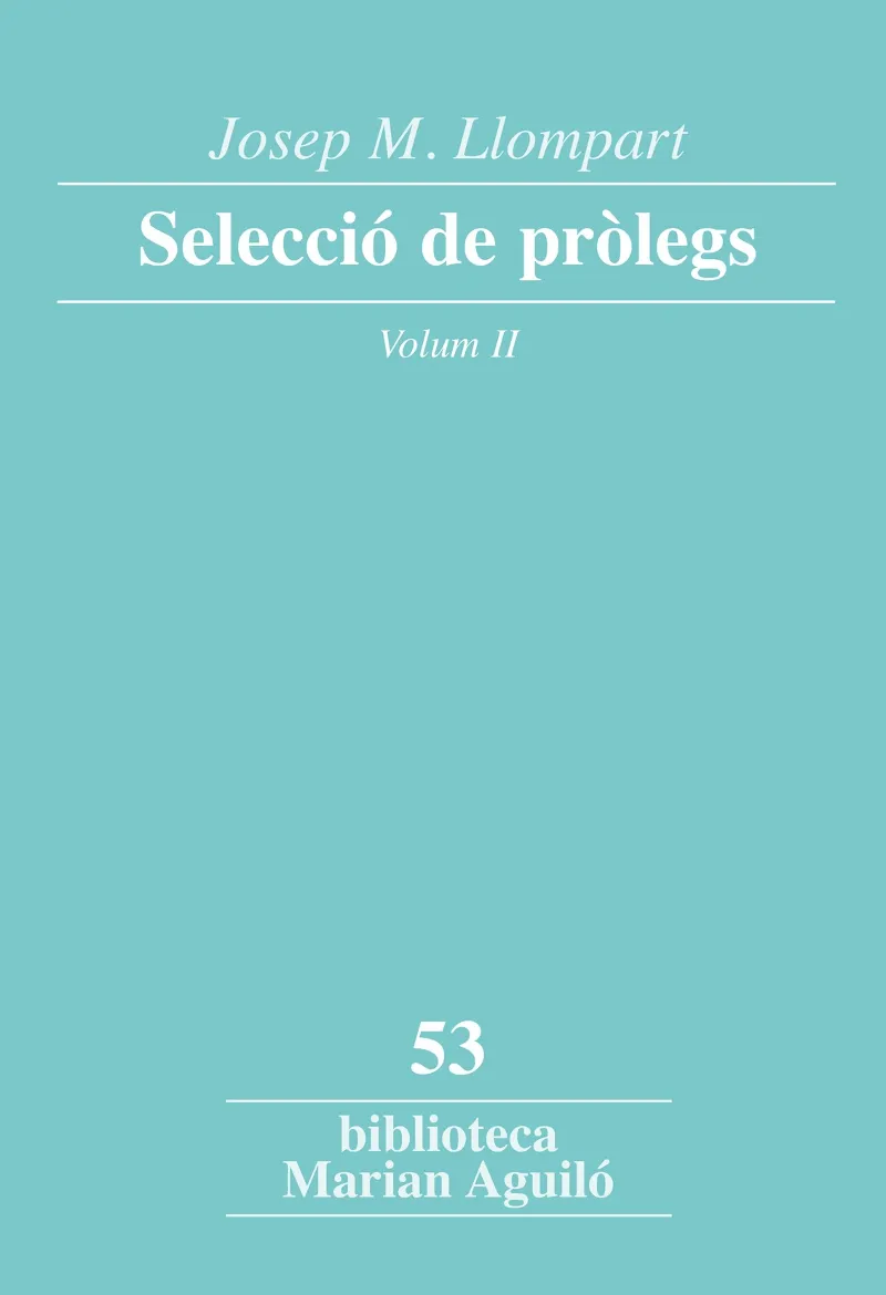 SELECCIO DE PROLEGS VOL. II