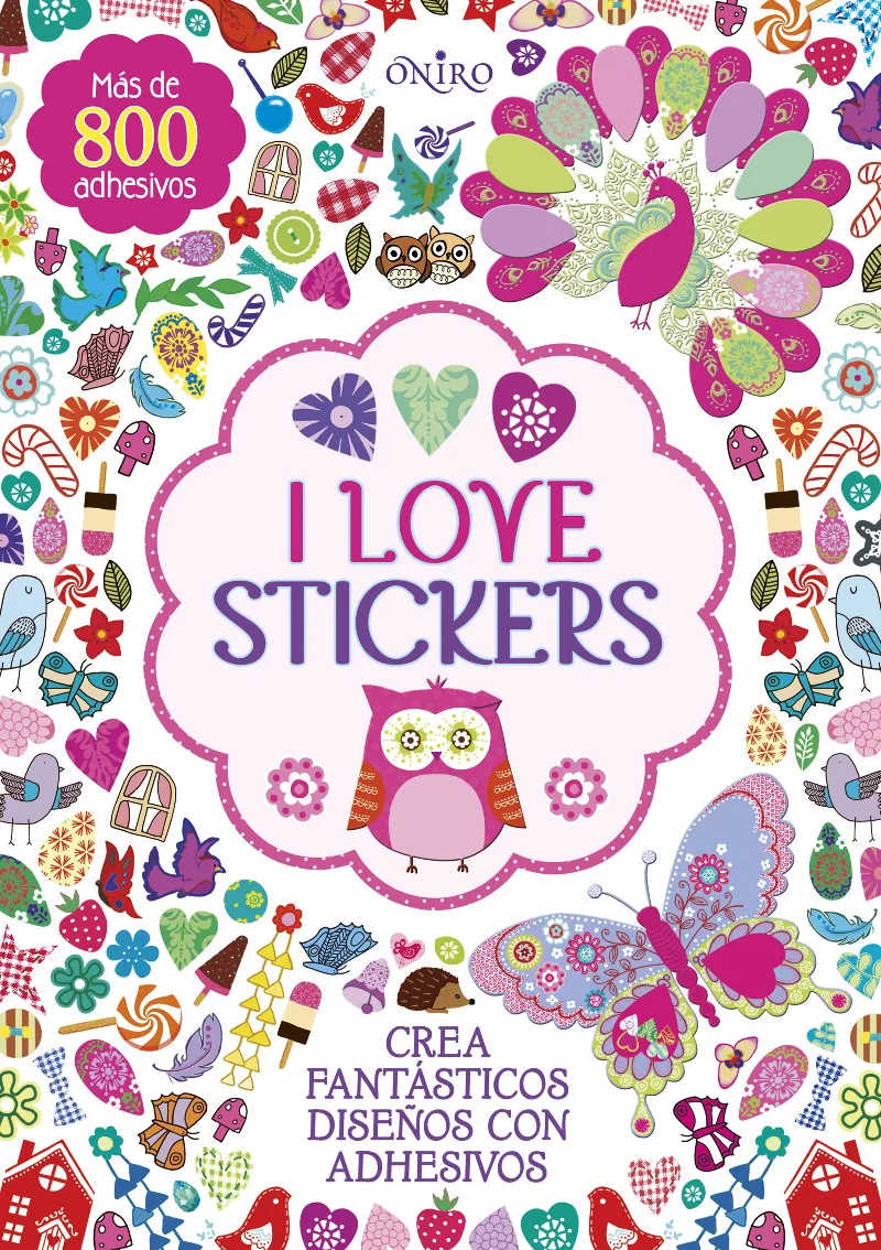 I LOVE STICKERS -AMS DE 800 ADHESIVOS-