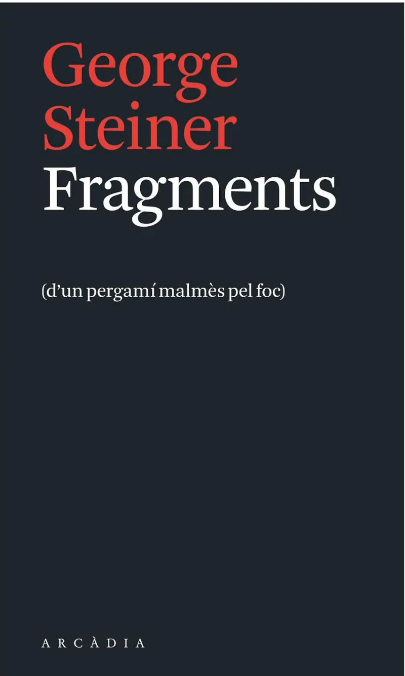 FRAGMENTS -D'UN PERGAMI MALMES PEL FOC-