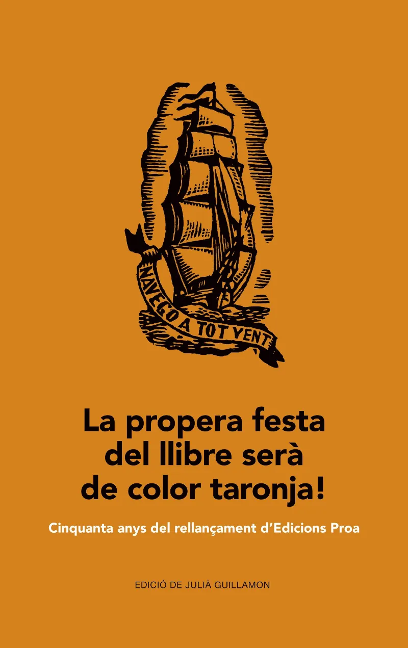 PROPERA FESTA DEL LLIBRE SERA DE COLOR TARONJA, LA