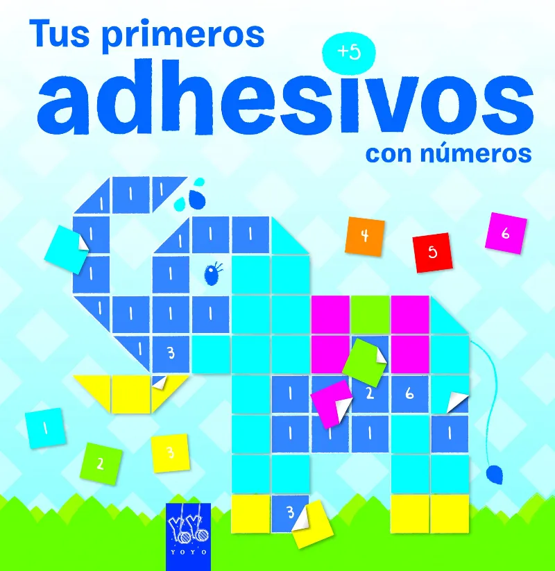 TUS PRIMEROS ADHESIVOS CON NUMEROS -ELEFANTE- 5 AÑ