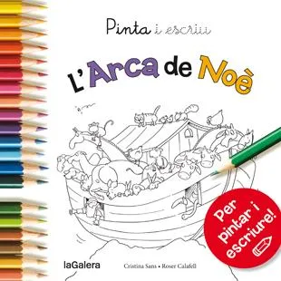 PINTA I ESCRIU L'ARCA DE NOE -LLETRA LLIGADA-