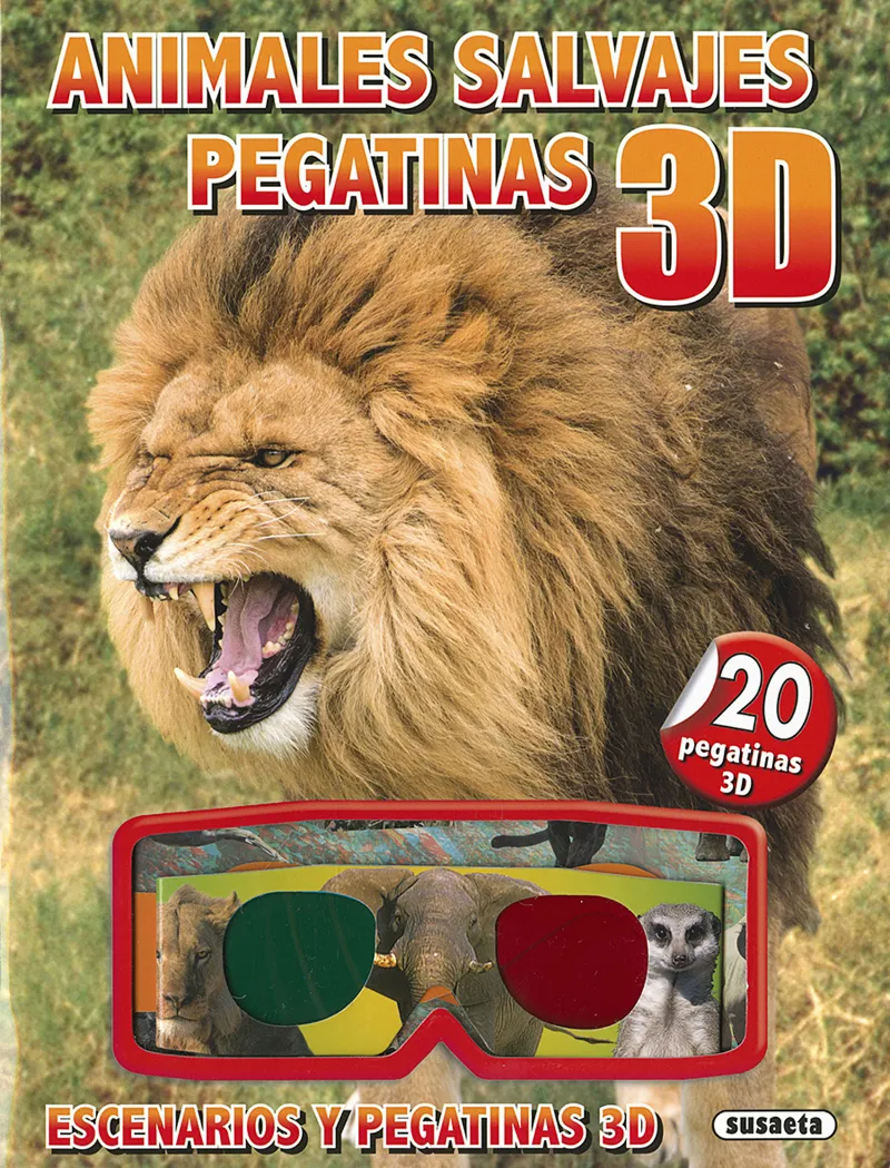 Animales salvajes pegatinas 3D
