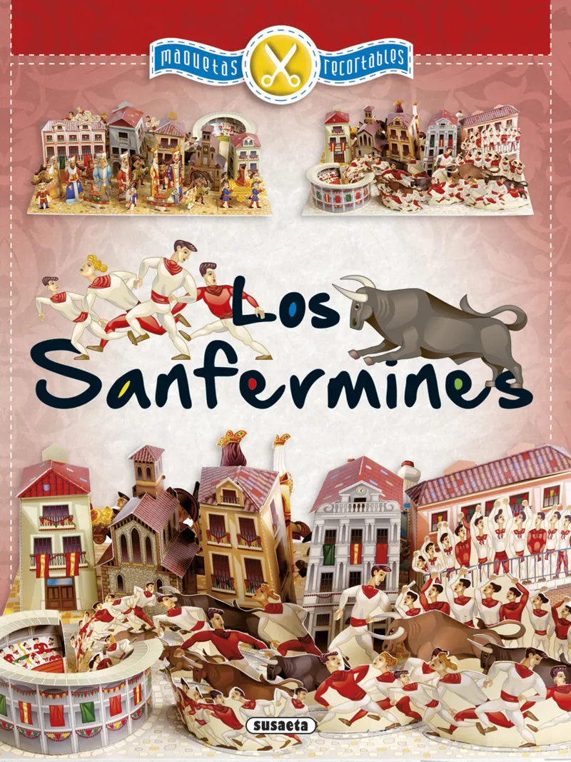Los Sanfermines, maquetas recortables