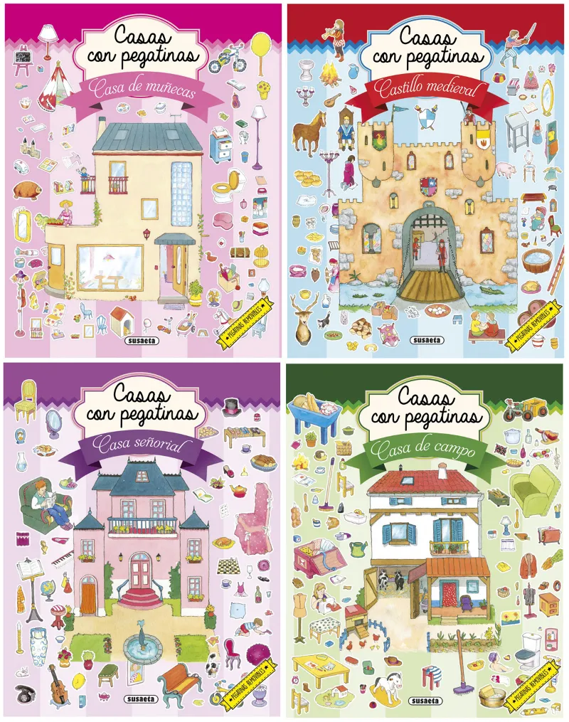 Casas con pegatinas (4 títulos)