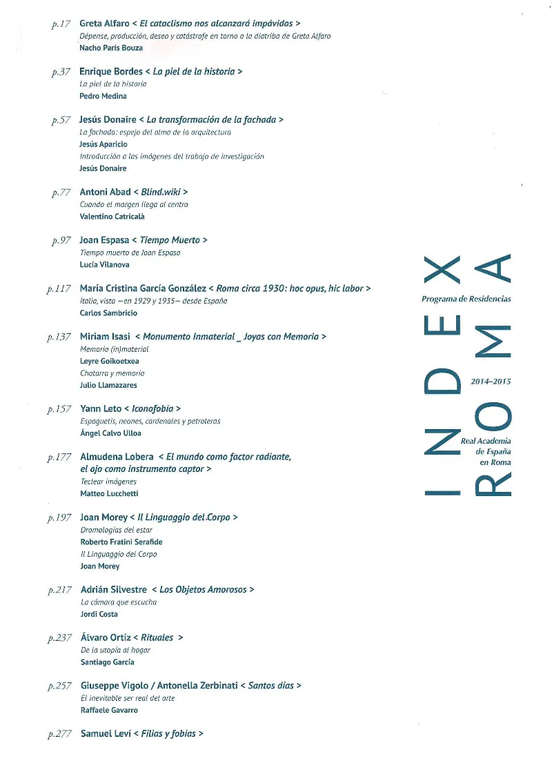 INDEX ROMA