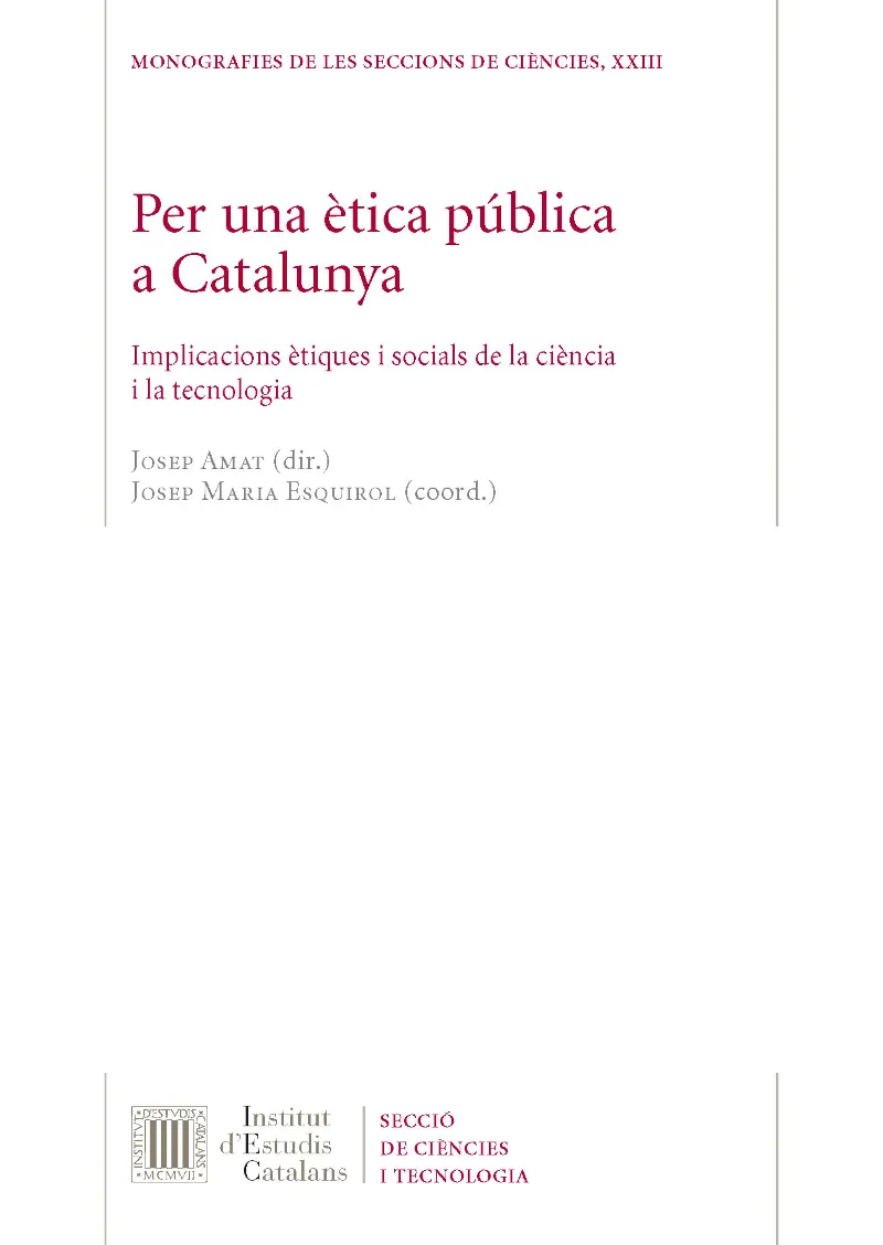 Per una Ètica pública a Catalunya