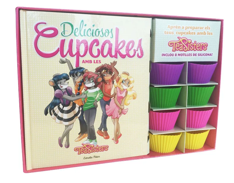 DELICIOSOS CUPCAKES AMB LES TEA SISTERS -CAPSA AMB 8 MOTLLES-
