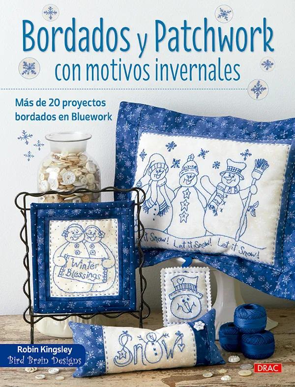 Bordados y patchwork con motivos invernales