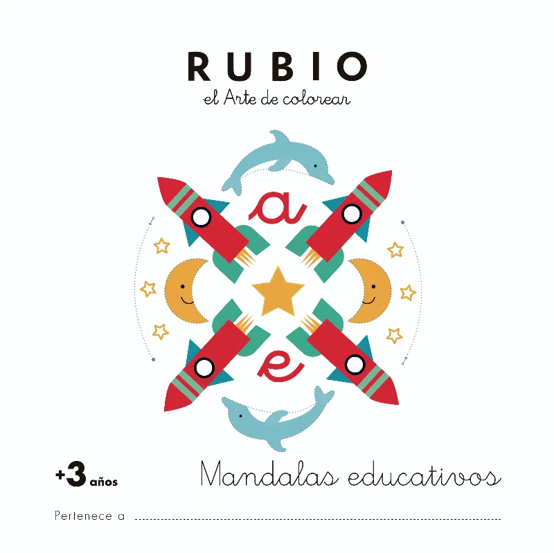 MANDALAS EDUCATIVOS RUBIO EL ARTE DE COLOREAS + 3 AÑOS