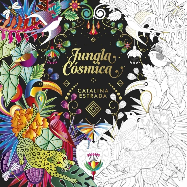 Jungla Cósmica (Libro de colorear para adultos)