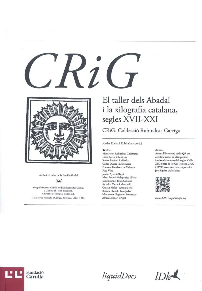 TALLER DELS ABADAL I LA XILOGRAFIA CATALANA SEGLES XVII-XXI, EL