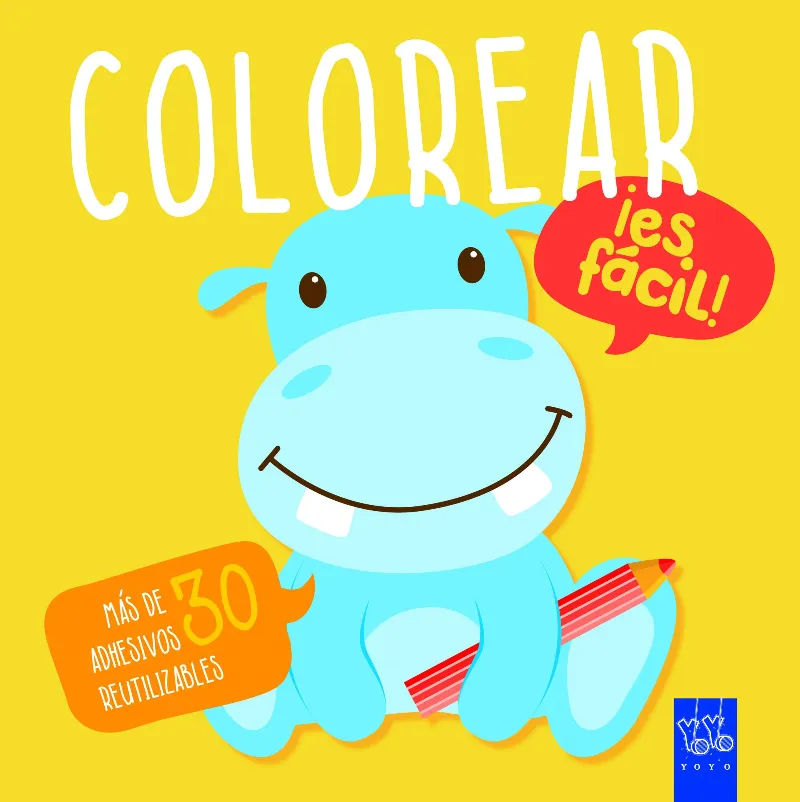 Colorear ¡es fácil! Hipopótamo