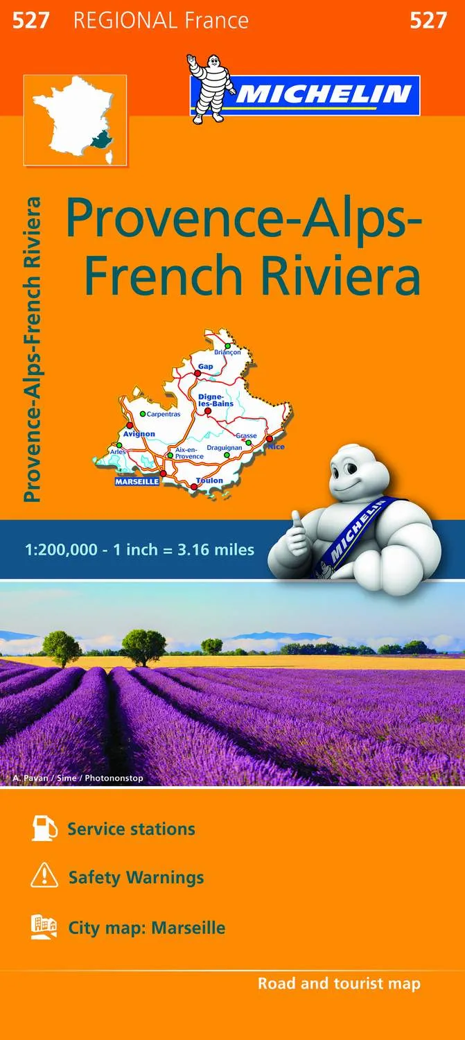 Mapa Regional Provence-Alps-French Riviera