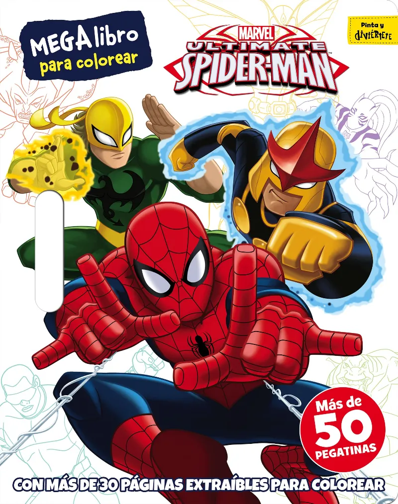 MEGALIBRO ULTIMATE SPIDERMAN + DE 50 PEGATINAS-