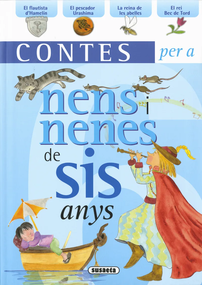 CONTES PER A NENS I NENES DE SIS ANYS -COLOR BLAU-