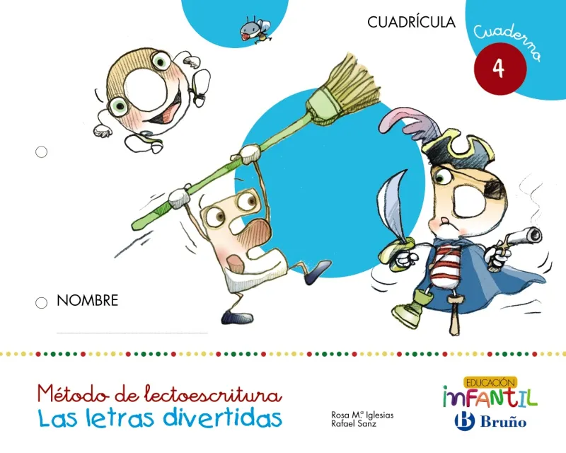 Las letras divertidas Cuadrícula Cuaderno 4