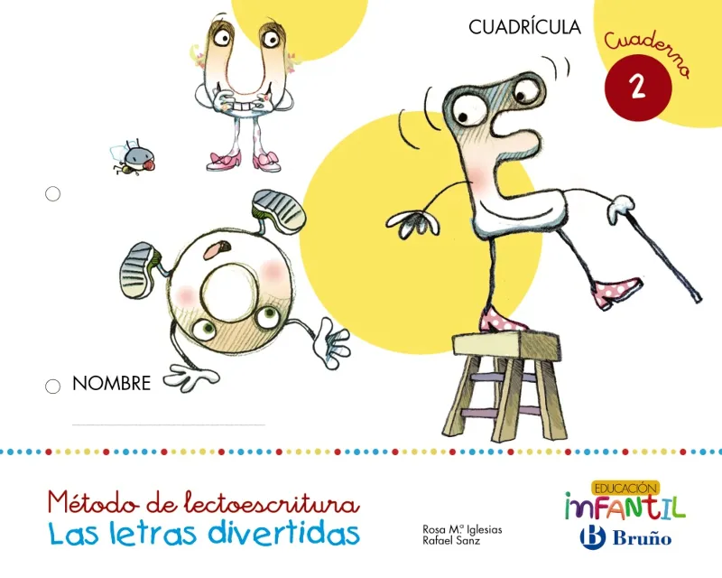 Las letras divertidas Cuadrícula Cuaderno 2