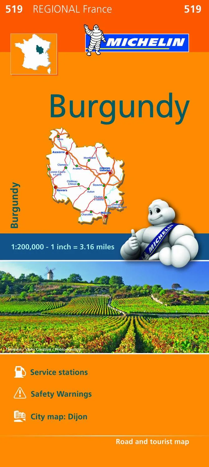 Mapa Regional Burgundy