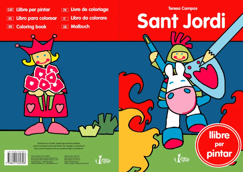 SANT JORDI -LLIBRE PER PINTAR-
