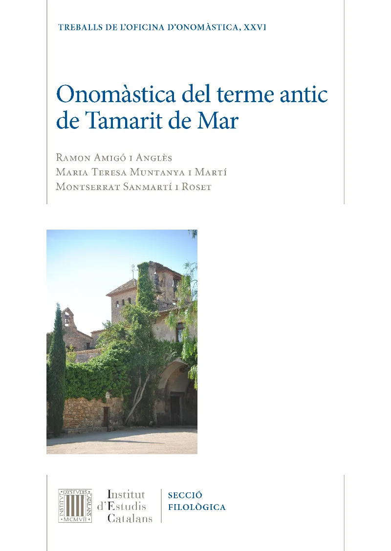 Onomàstica del terme antic de Tamarit de Mar