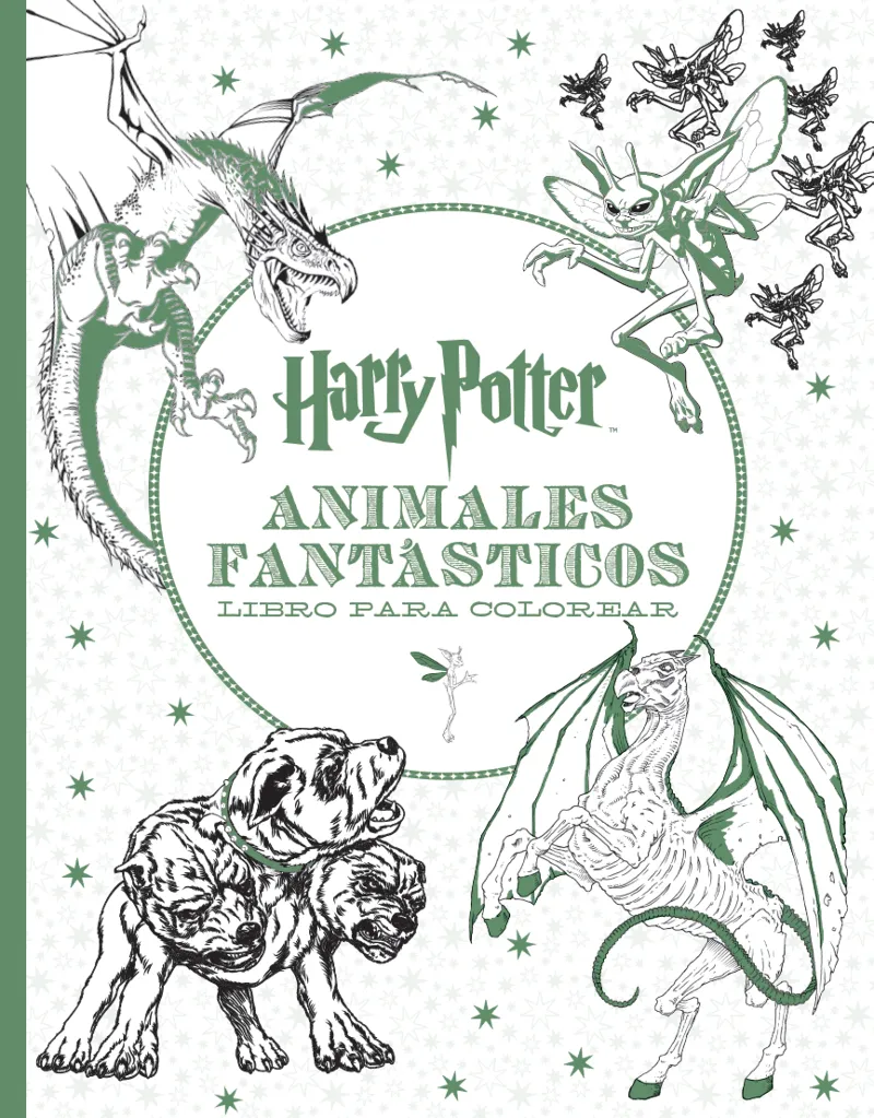 HARRY POTTER ANIMALES FANT5ASTICOS LIBRO PARA COLOREAR