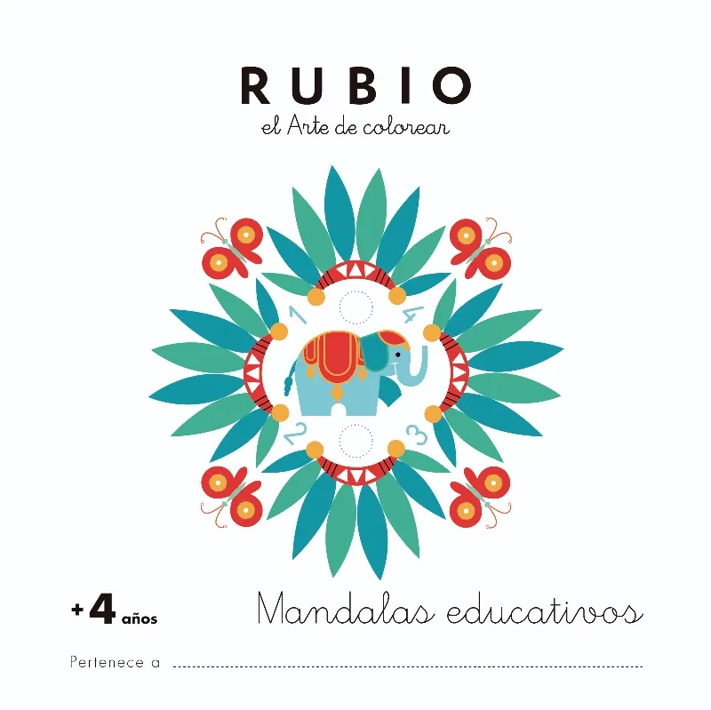 MANDALAS EDUCATIVOS RUBIO EL ARTE DE COLOREAR + 4 AÑOS