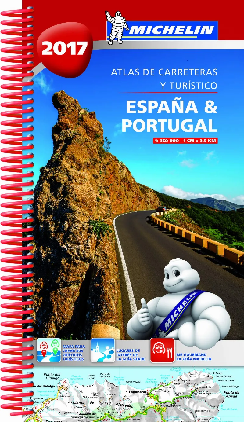 ESPAÑA & PORTUGAL -ATLAS DE CARRETERAS Y TURISTICO- 2017