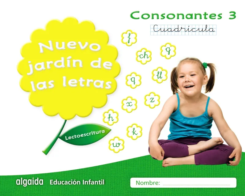 NUEVO JARDÍN DE LAS LETRAS. CONSONANTES 3. CUADRÍCULA