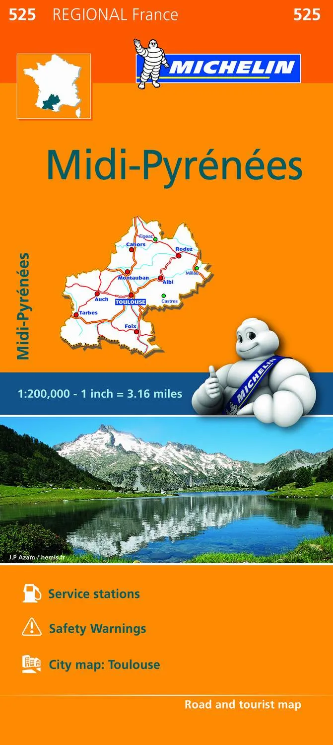 Mapa Regional Midi-Pyrénées