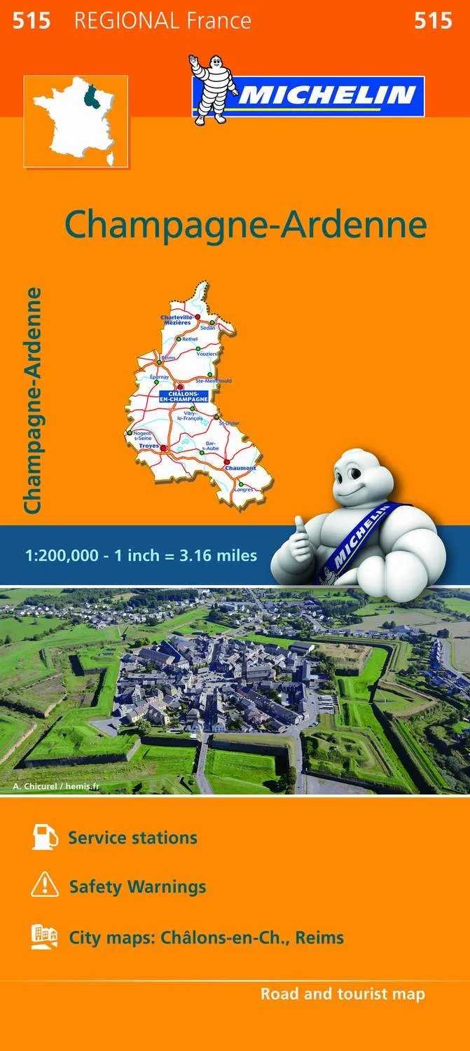 Mapa Regional Champagne-Ardenne