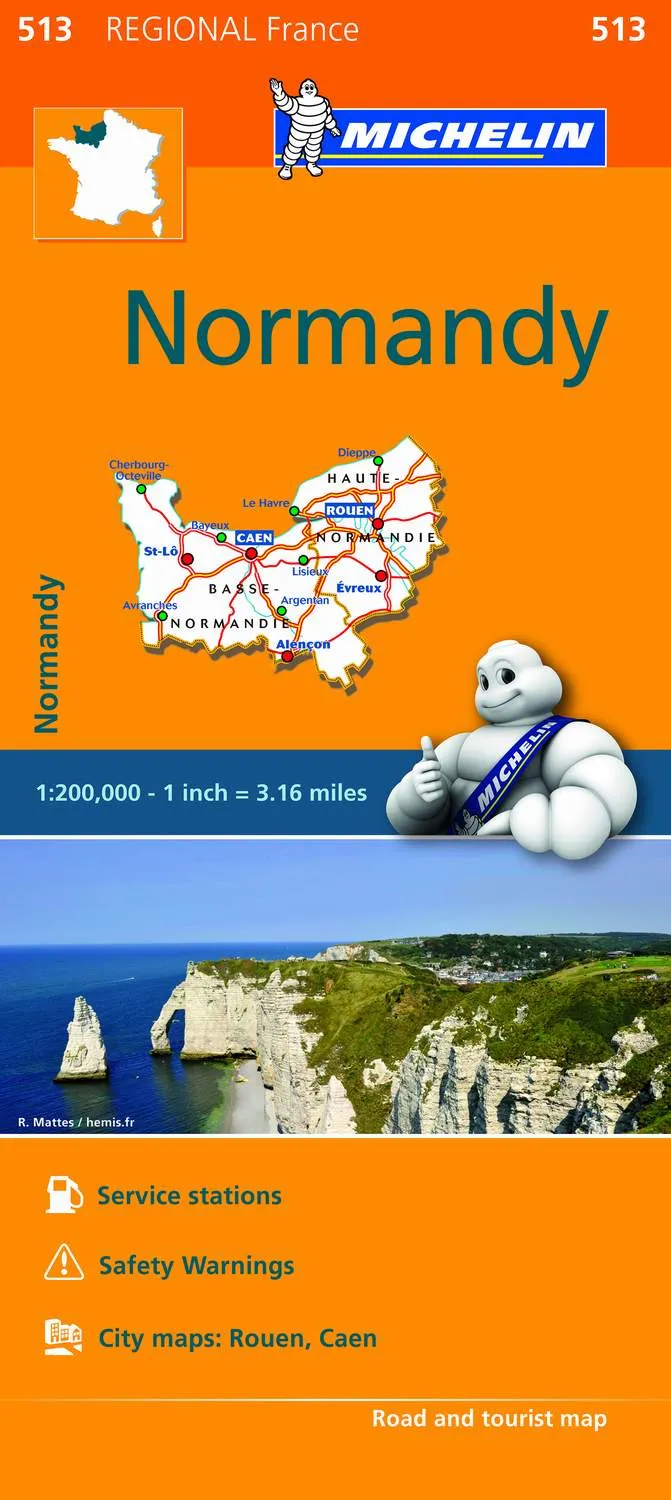 Mapa Regional Normandy