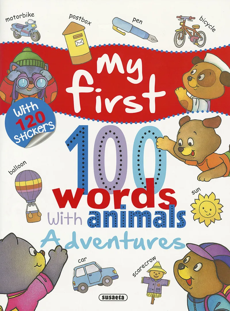 Adventures... with 120 stickers, my first 100 words with animals