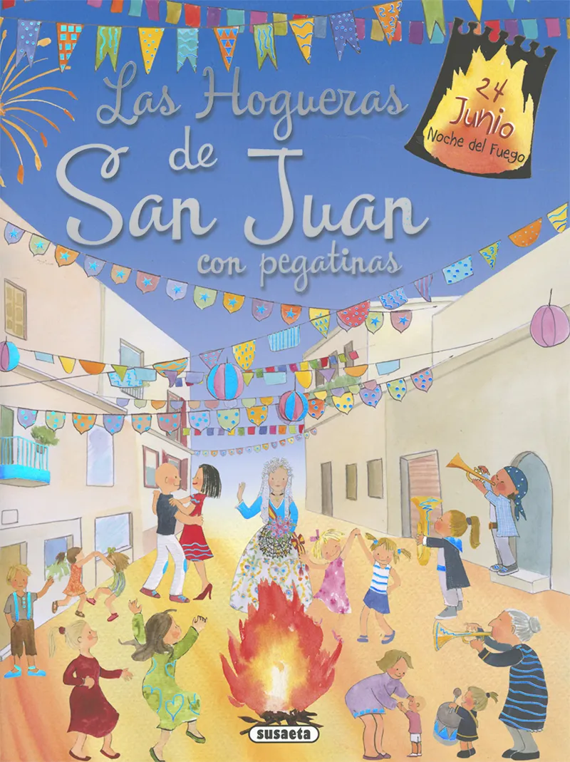 Las hogueras de San Juan con pegatinas