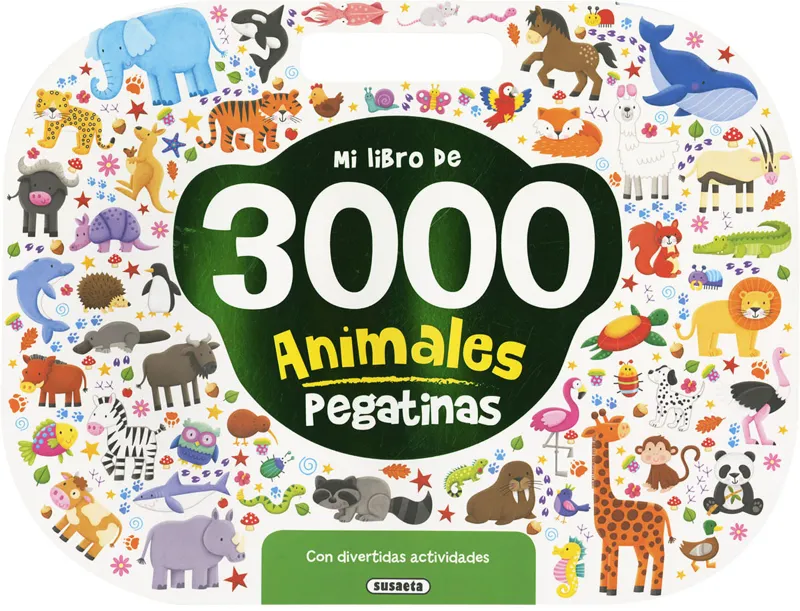 Mi libro de 3000 pegatinas animales con divertidas actividades
