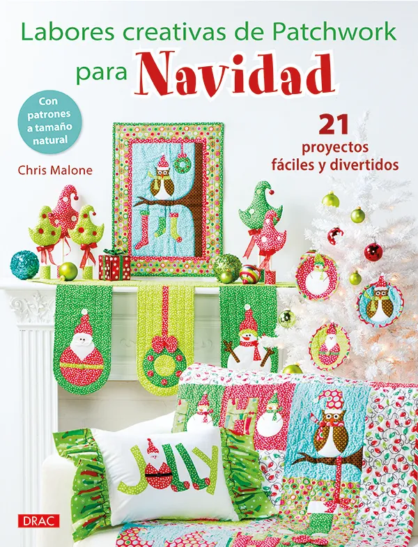 Labores creativas de patchwork para navidad