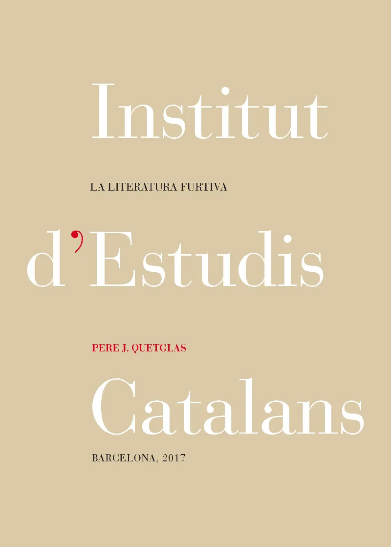 La literatura furtiva
