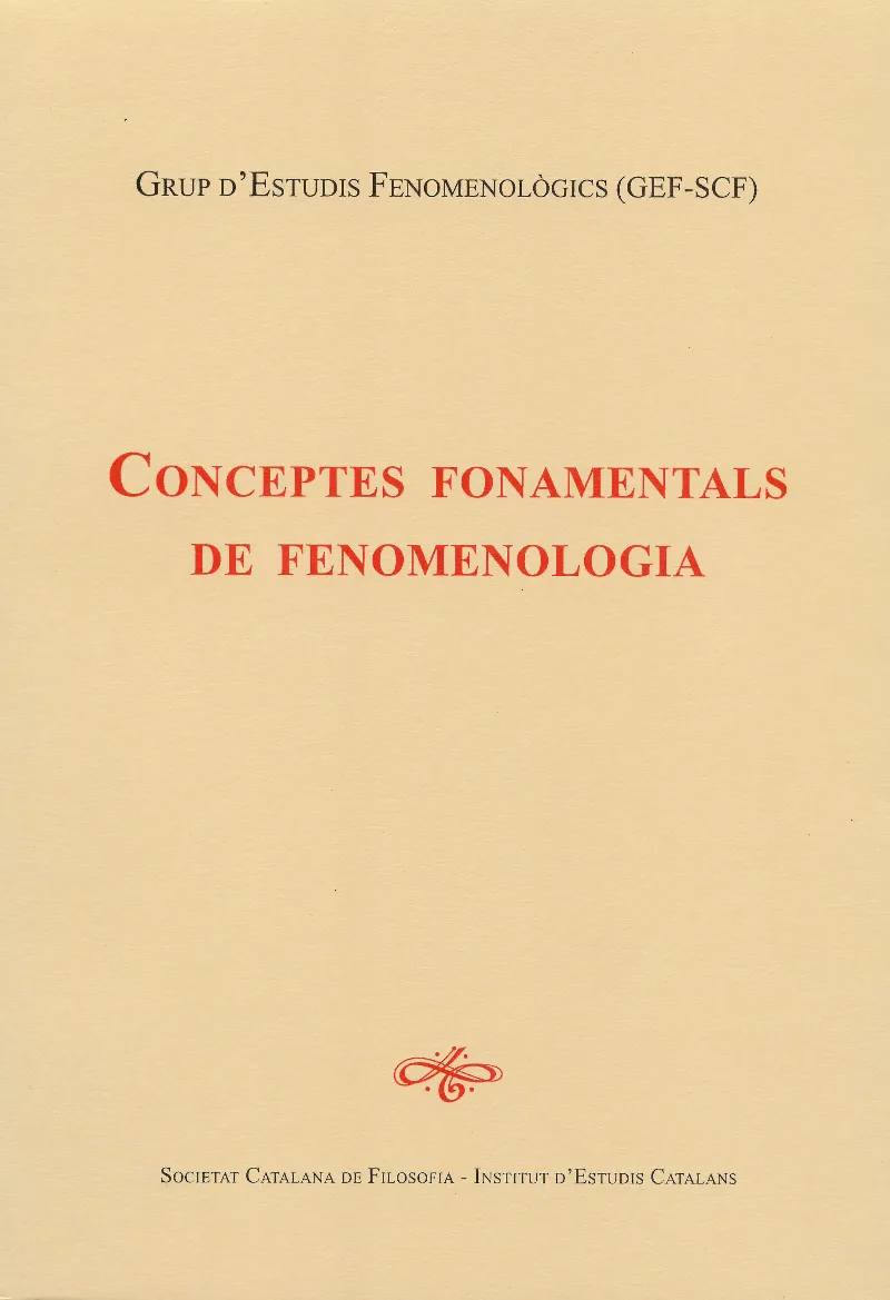Conceptes fonamentals de fenomenologia