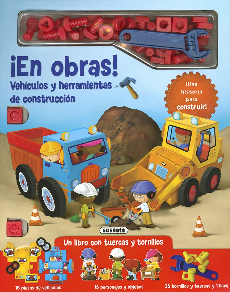 ¡En obras! Vehículos y herramientas de construcción.