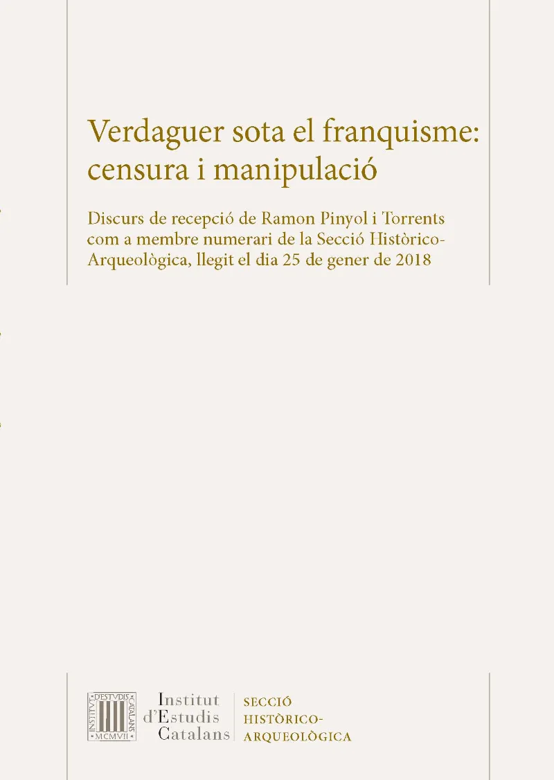 Verdaguer sota el franquisme: censura i manipulació