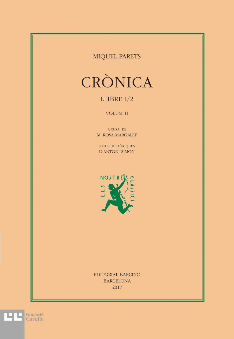 CRÒNICA. LLIBRE I/2 VOLUM II