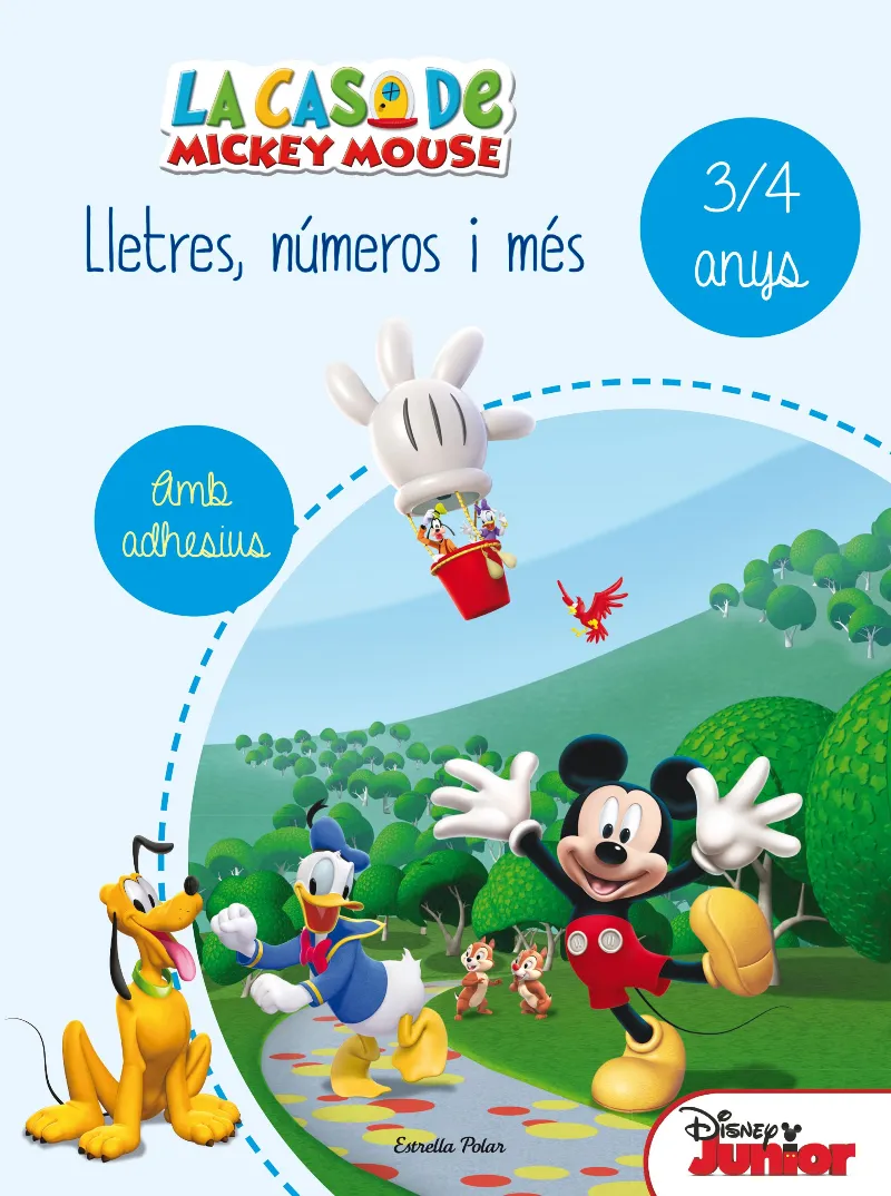 CASA DE MICKEY MOUSE LLETRES, NUMEROS I MES, LA 3-4 ANYS