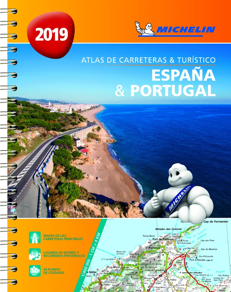 ATLAS DE CARRETERAS Y TURISTICO ESPAÑA Y PORTUGAL
