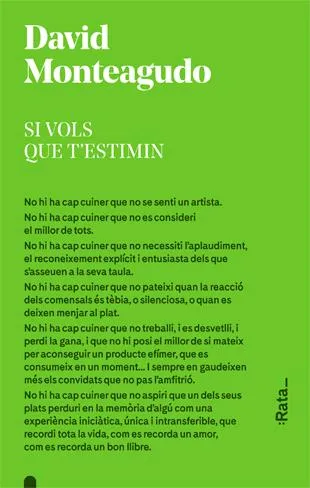 SI VOLS QUE T'ESTIMIN