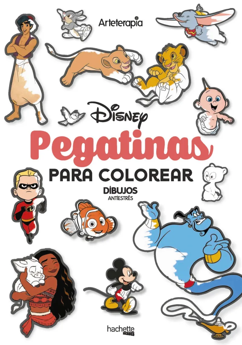 DISNEY PEGATINAS PARA COLOREAR
