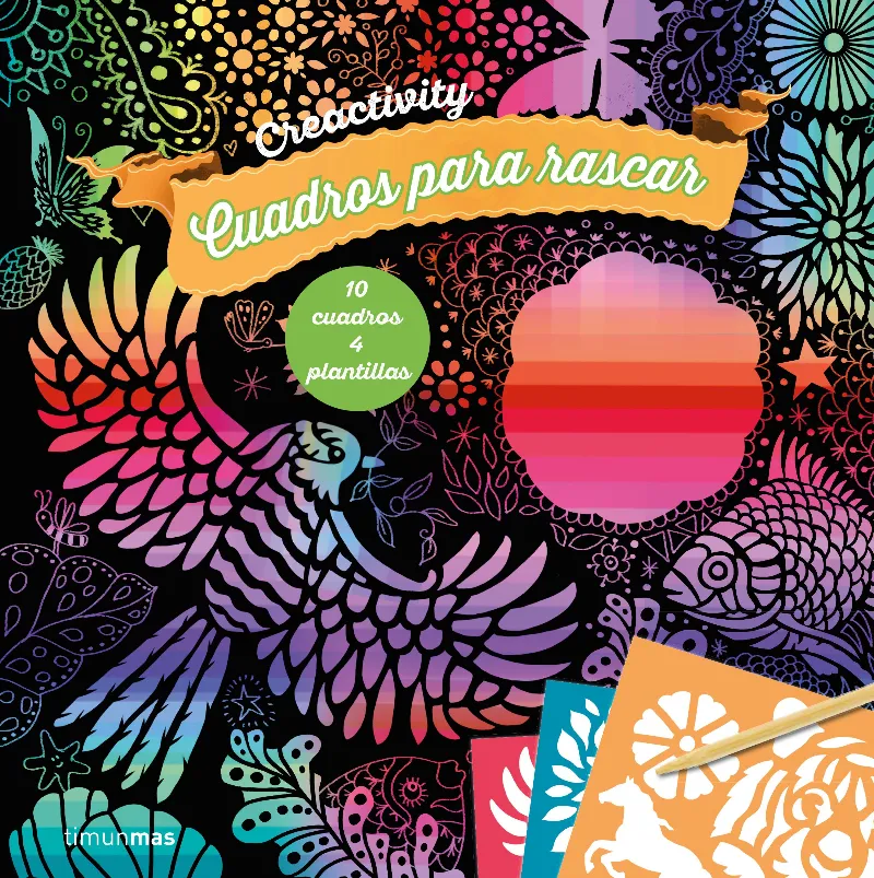 CUADROS PARA RASCAR - ARCO IRIS -
