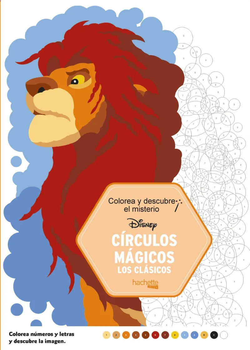 CIRCULOS MAGICOS LOS CLASICOS -COLOREA Y DESCUBRE EL MISTERIO DISNEY-