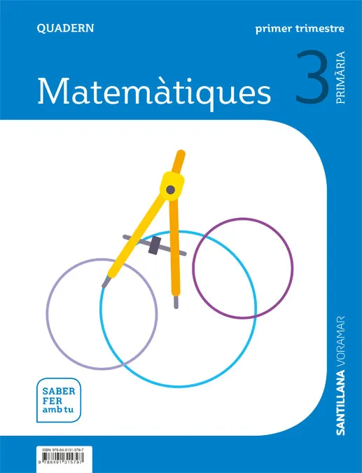 QUADERN MATEMATIQUES 3 PRIMARIA 1 TRIM SABER FER AMB TU
