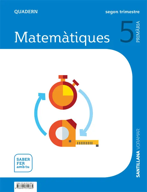 QUADERN MATEMATIQUES 5 PRIMARIA 2 TRIM SABER FER AMB TU