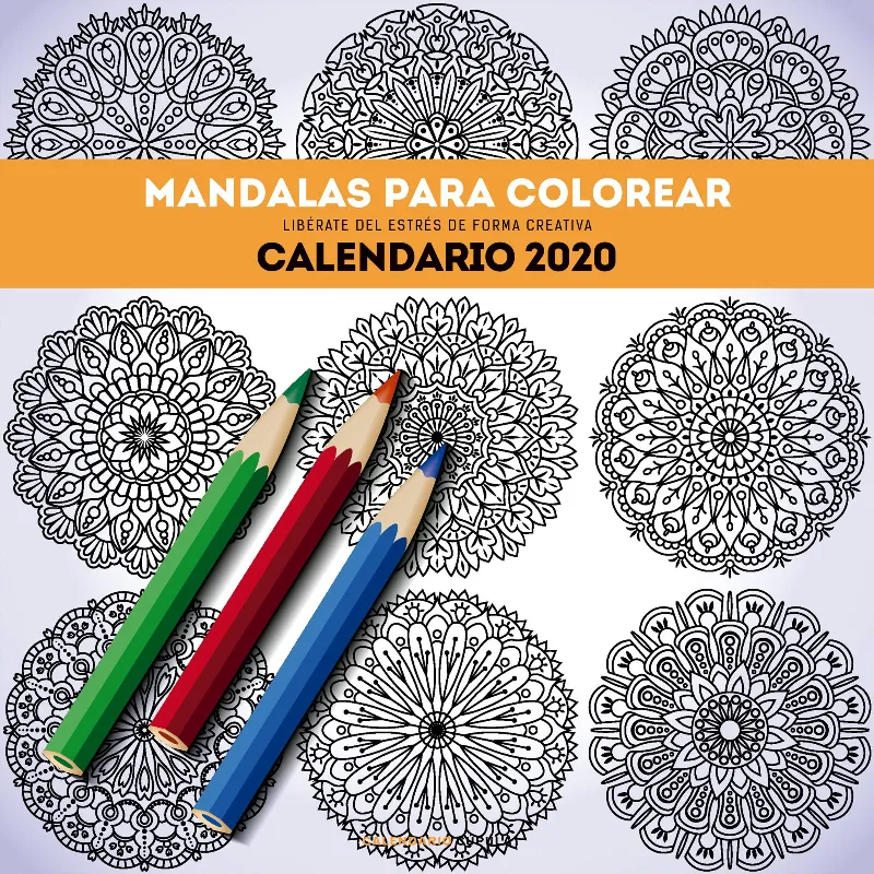 CALENDARI 2020 MANDALAS PARA COLOREAR